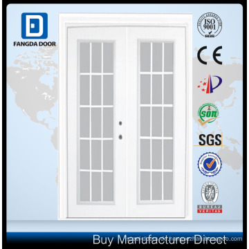 Steel Garden Door-15 Lite Innengrill-5 Ft. x 82.375. Pre-Finished White Lowe Argon-Linke Hand Stahl Garten Tür-15 Lite Interne Grill-5 Ft. x 82.375. Pre-Finished White Lowe Argon-Linke Hand